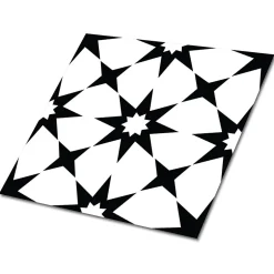 Carreaux vinyle 30x30 cm Géométrie en étoile 9 pcs-Tulup New