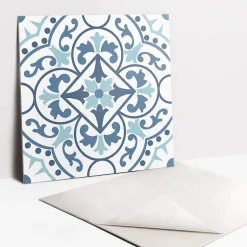 Tulup Carreaux vinyle 30x30 cm tuile portugaise 9 pcs