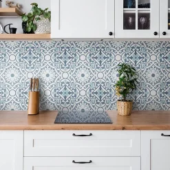 Tulup Carreaux vinyle 30x30 cm tuile portugaise 9 pcs