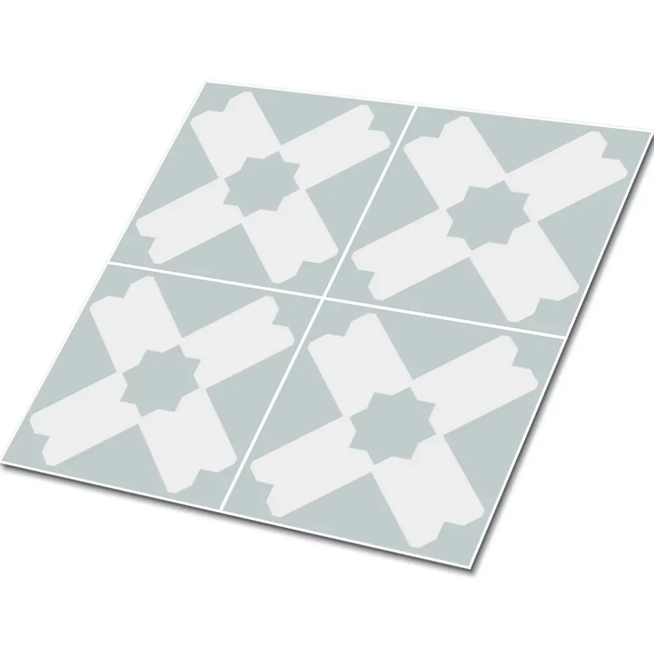 Carreaux vinyle 30x30 cm Patchwork géométrique 9 pcs-Tulup Sale