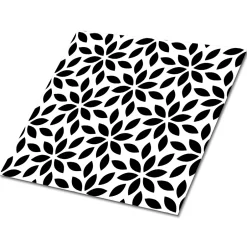 Carreaux vinyle 30x30 cm Fleur stylisée 9 pcs-Tulup