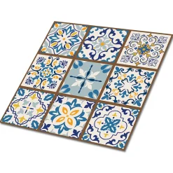 Carreaux vinyle 30x30 cm Patchwork arabe 9 pcs-Tulup Best