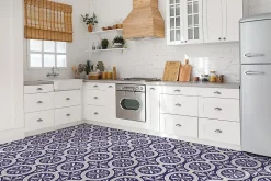 Tulup Carreaux vinyle 30x30 cm Plumes de paon 9 pcs