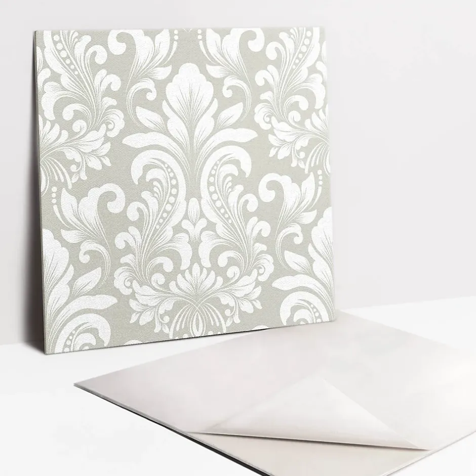 Carreaux vinyle 30x30 cm Ornement décoratif 9 pcs-Tulup Discount