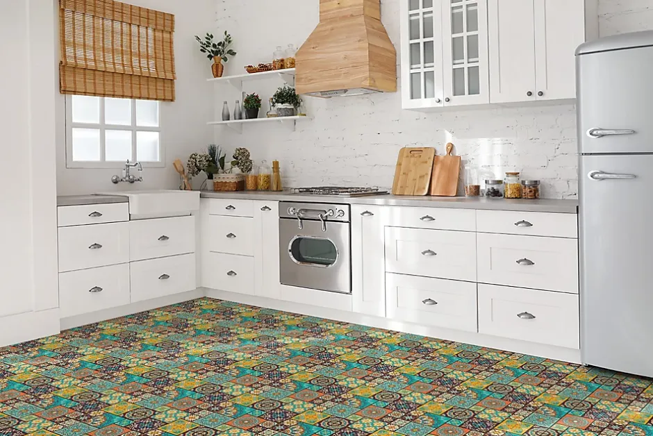 Carreaux vinyle 30x30 cm Patchwork 9 pcs-Tulup Discount