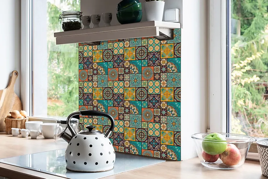 Carreaux vinyle 30x30 cm Patchwork 9 pcs-Tulup Discount