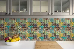 Carreaux vinyle 30x30 cm Patchwork 9 pcs-Tulup Discount