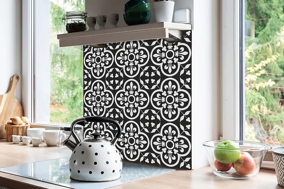 Tulup Carreaux vinyle 30x30 cm Style oriental 9 pcs