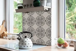 Tulup Carreaux vinyle 30x30 cm Croix géométrique 9 pcs