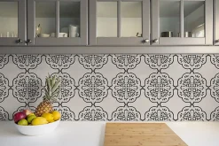 Tulup Carreaux vinyle 30x30 cm Croix géométrique 9 pcs