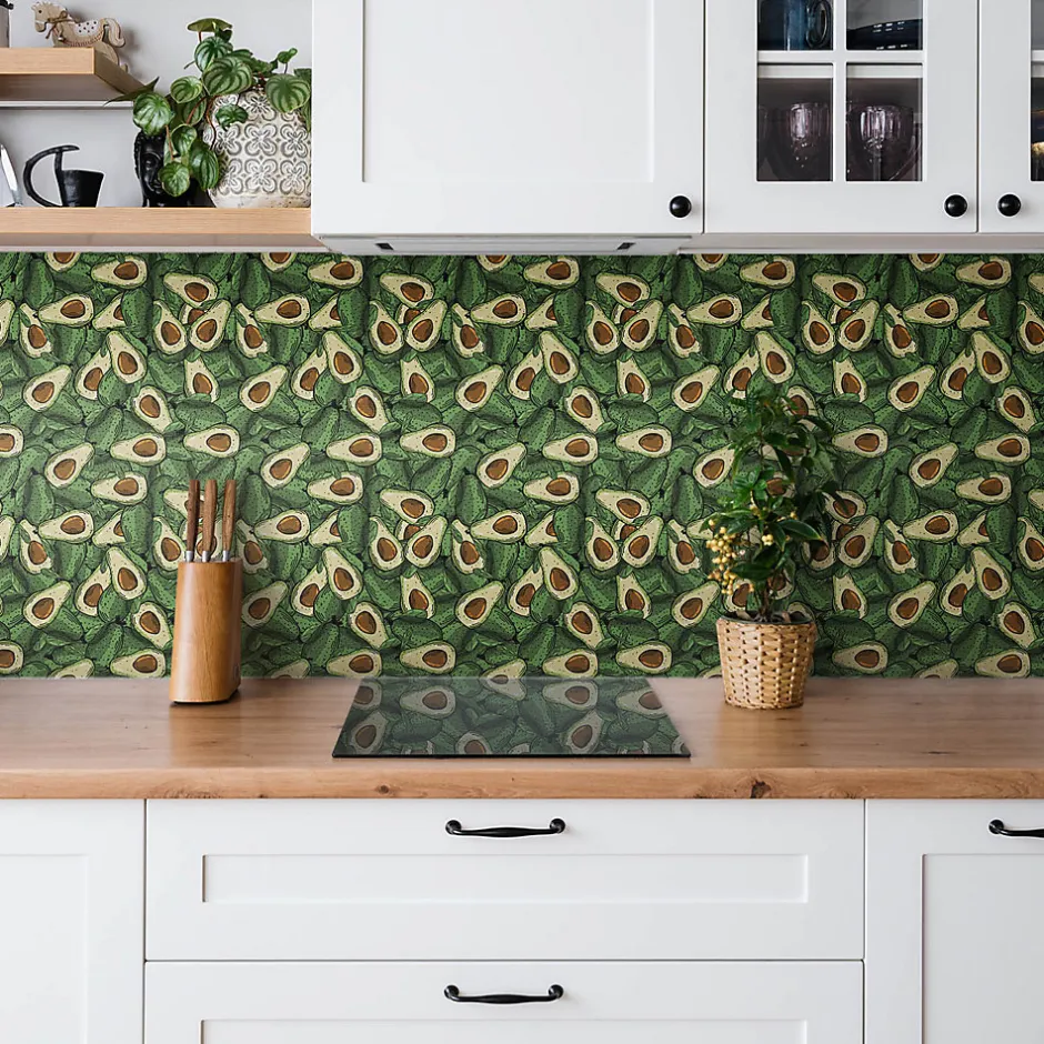 Carreaux vinyle 30x30 cm avocat vert 9 pcs-Tulup Hot