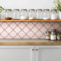 Tulup Carreaux vinyle 30x30 cm Composition des ornements 9 pcs