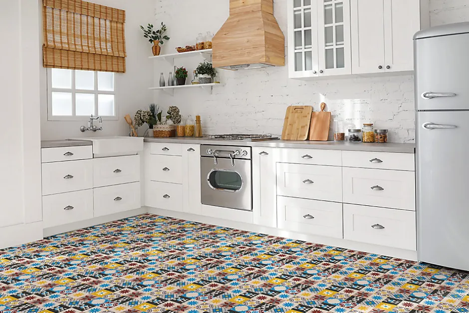 Carreaux vinyle 30x30 cm Mosaïque orientale 9 pcs-Tulup