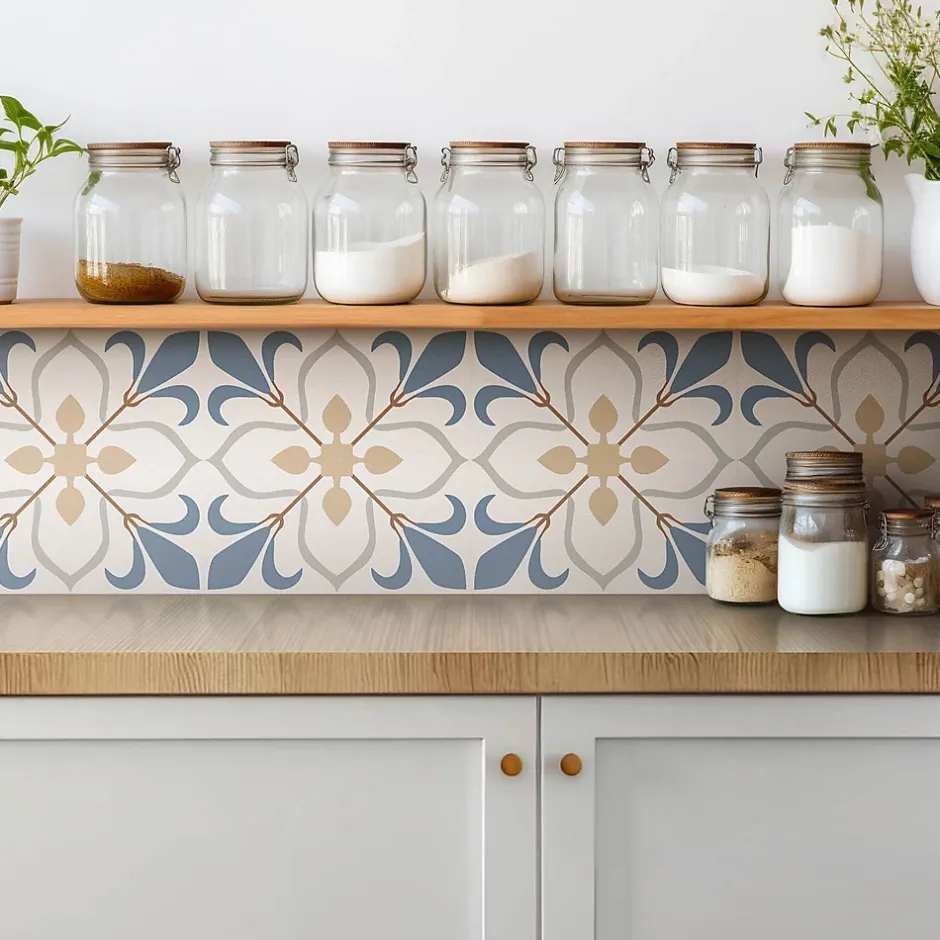 Carreaux vinyle 30x30 cm Formes décoratives 9 pcs-Tulup Clearance