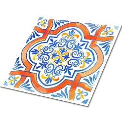 Tulup Carreaux vinyle 30x30 cm Graphiques de style azulejo 9 pcs