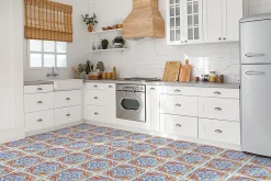 Tulup Carreaux vinyle 30x30 cm Graphiques de style azulejo 9 pcs