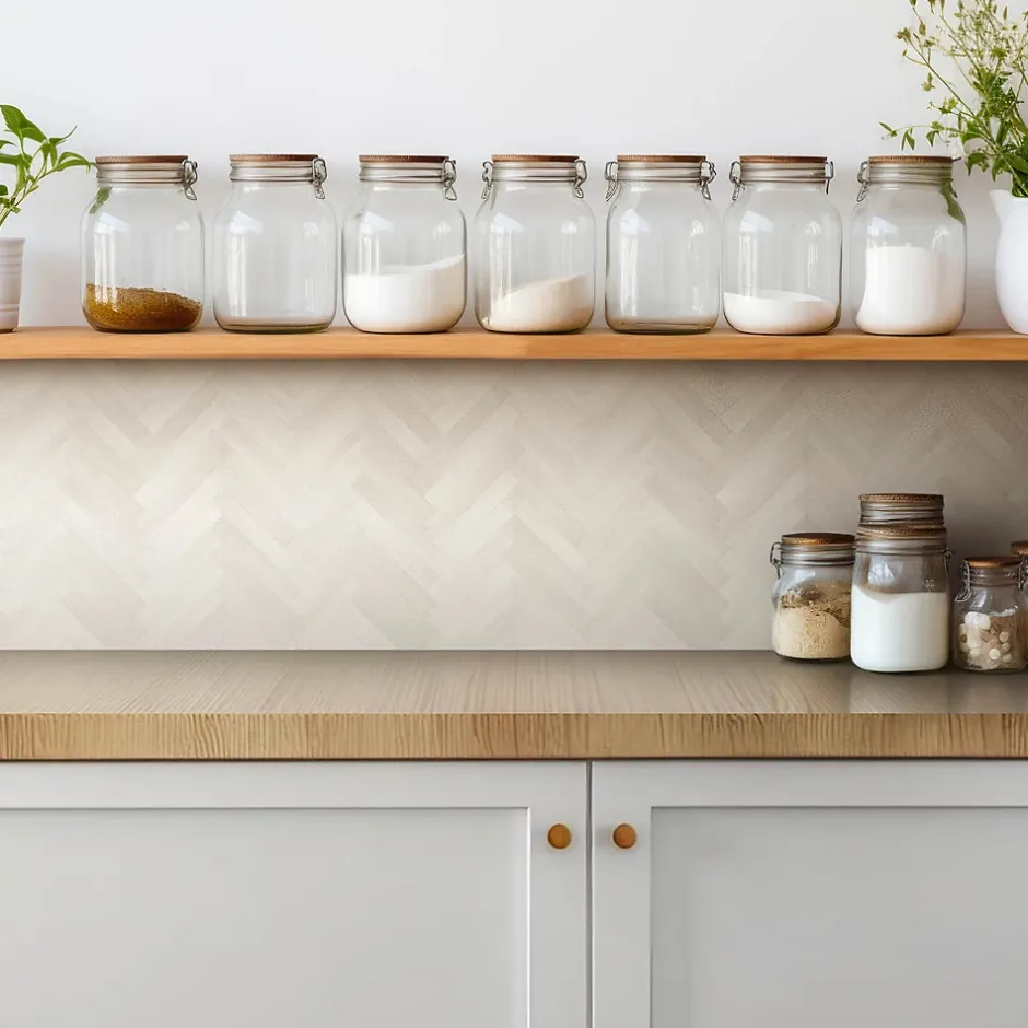 Tulup Carreaux vinyle 30x30 cm Parquet clair et délicat 9 pcs