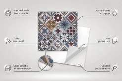 Tulup Carreaux vinyle 30x30 cm Parquet clair et délicat 9 pcs