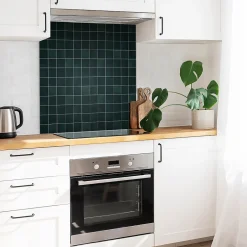 Carreaux vinyle 30x30 cm Mosaïque vert bouteille 9 pcs-Tulup Best