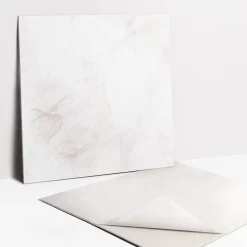 Tulup Carreaux vinyle 30x30 cm Marbre clair délicat 9 pcs