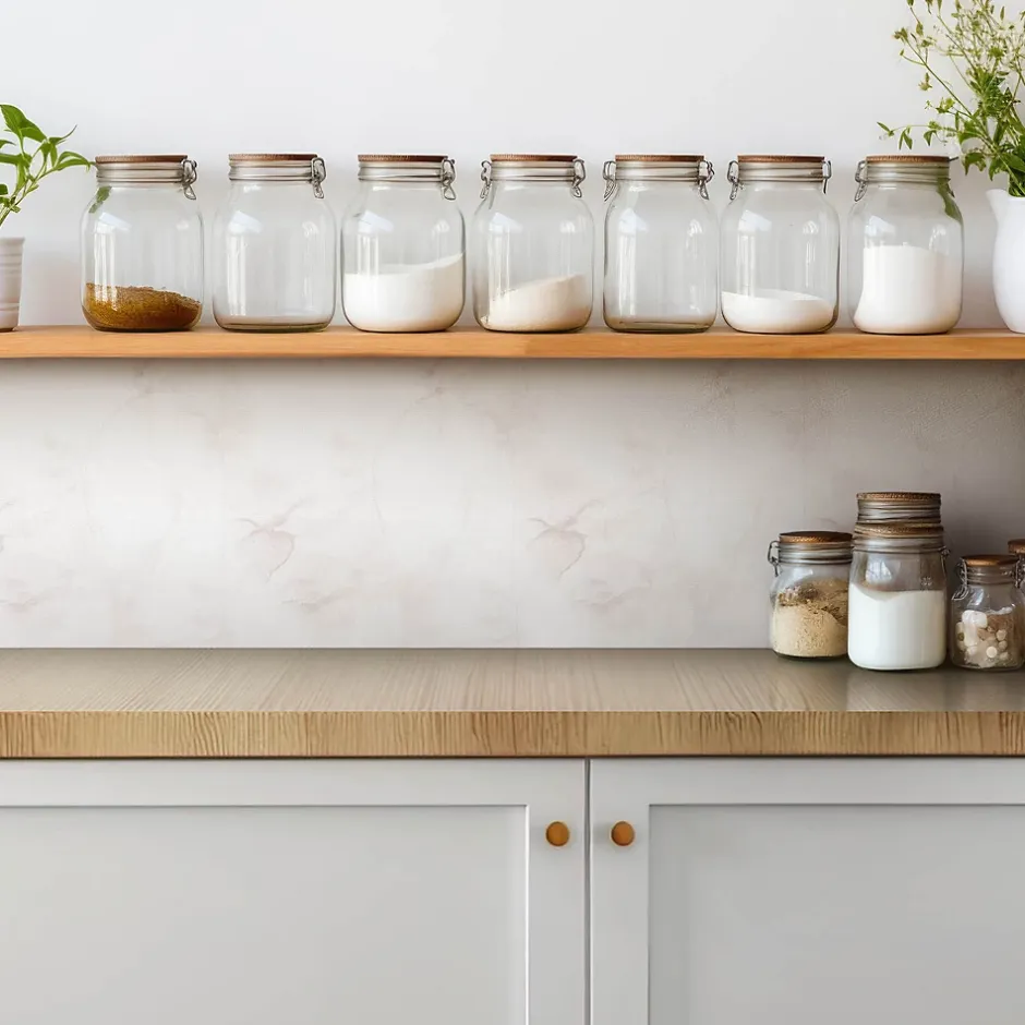 Tulup Carreaux vinyle 30x30 cm Marbre clair délicat 9 pcs