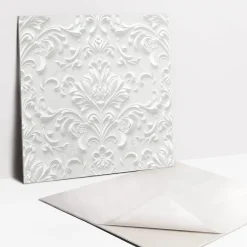 Tulup Carreaux vinyle 30x30 cm Motif ornemental 9 pcs