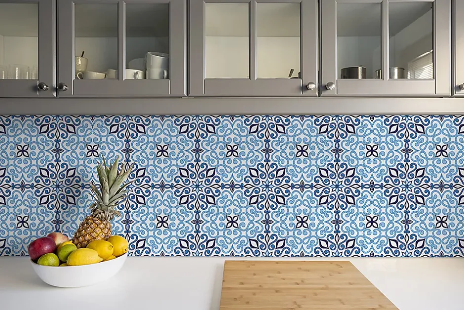 Tulup Carreaux vinyle 30x30 cm Oasis 9 pcs