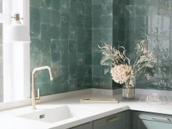 Carrelage Alma Verde - brillant 15 x 13cm ( vendu par boite de 0,31 m² )-Bestile