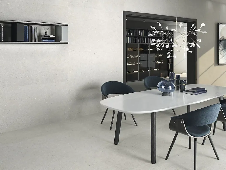 Carrelage Aspect béton Bruch gris clair antiderapant R-11 60x60 cm-Tinker Online