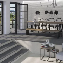 Carrelage Aspect béton Marbella gris anthracite 60x60 cm-Tinker Sale