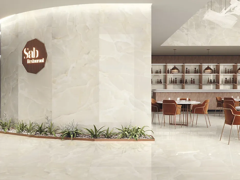 Tinker Carrelage Aspect marbre Colorado beige poli 60x120 cm