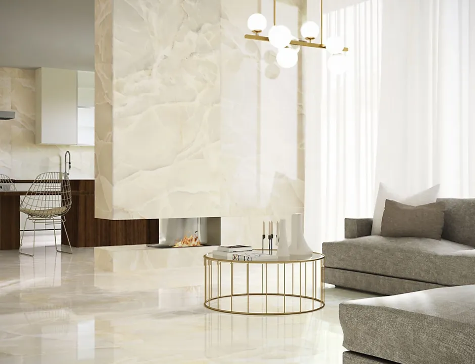 Tinker Carrelage Aspect marbre Colorado beige poli 60x120 cm