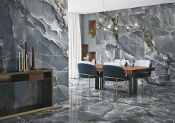 Tinker Carrelage Aspect marbre Colorado bleu poli 60x120 cm