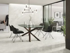 Carrelage Aspect marbre Lumos gris 80x80 cm-Tinker Clearance