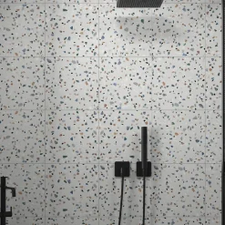 Tinker Carrelage Aspect terrazzo Dura blanc mix 20x20 cm