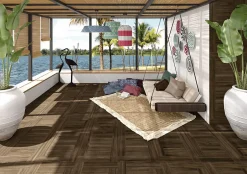 Vives Carrelage Belice Carbon - Mat 120 x 19.4cm ( vendu par boite de 0,93 m² )