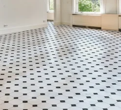 Concept Mosaïque carrelage cabochon CHIC BLACK 33x33cm imitation carreaux ciment