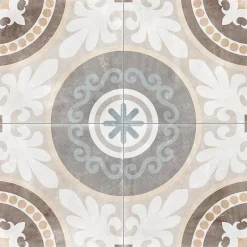 Tinker Carrelage Carreaux de ciment Cambera Fleuras motif 60x60 cm