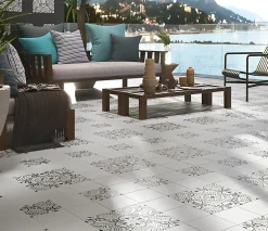 Tinker Carrelage carreaux de ciment Villa motif aventura 20x20 cm