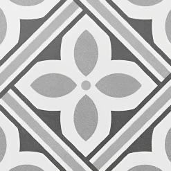 Carrelage Carreaux de ciment Barcelona gris elegante 20x20 cm-Tinker Best