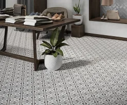 Carrelage Carreaux de ciment Barcelona gris elegante 20x20 cm-Tinker Best