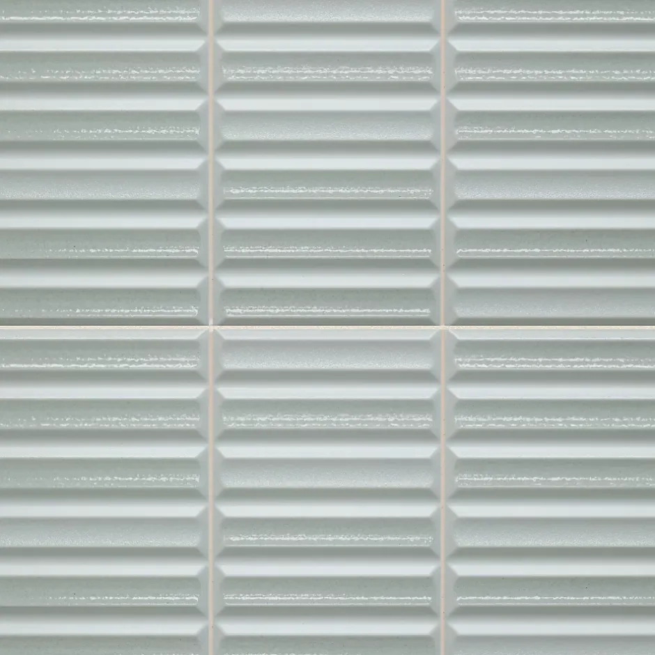 Ro'Ma Carrelage Carrelage 3D Gris Clair 40x20x1,4 cm Movira - Mur intérieur -