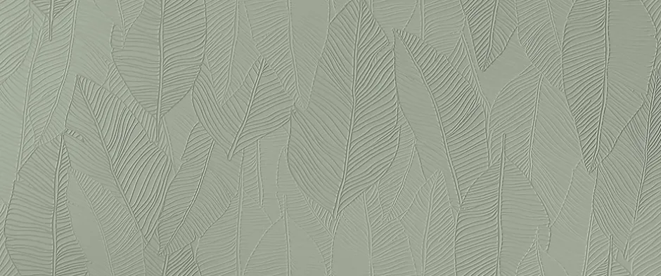 Carrelage 3D Vert Foglia 120x50x0,85 cm Mat Oresta - Mur intérieur (vendu par carton de 0,6 m²) --Ro'Ma Carrelage