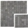 Carrelage de mosaïque (Boite de 1m²) / Plaque mosaïque mur et sol en marbre naturel coloris gris - 30 x 30 cm-Pegane Clearance