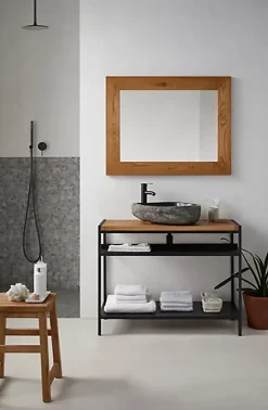 Carrelage de mosaïque (Boite de 1m²)/ Plaque mosaïque mur et sol en marbre naturel coloris gris - 30 x 30 cm-Pegane New