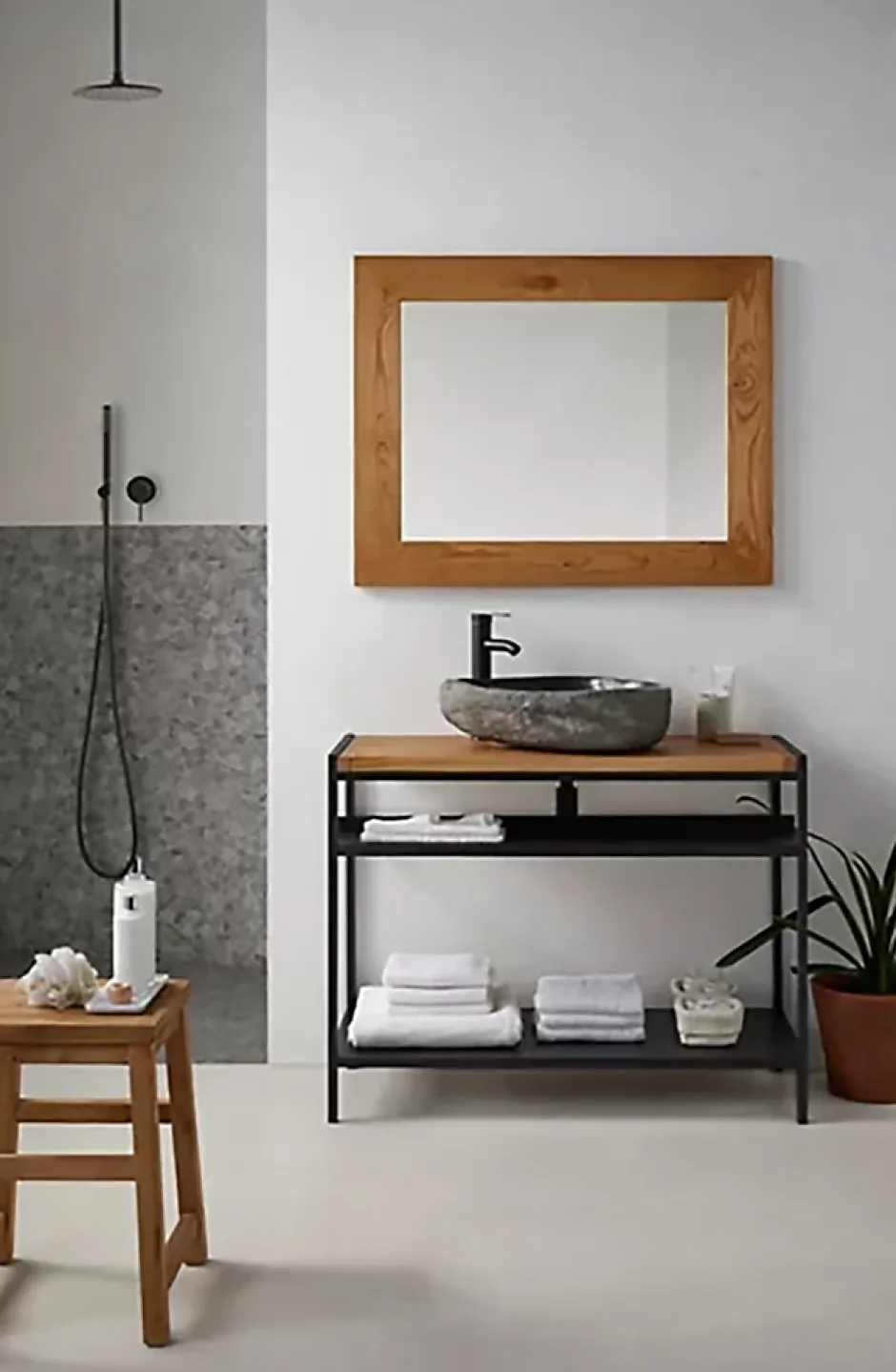 Carrelage de mosaïque (Boite de 1m²)/ Plaque mosaïque mur et sol en marbre naturel coloris gris - 30 x 30 cm-Pegane New