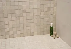 Carrelage de mosaïque (Boite de 1m²), Plaque mosaïque mur et sol en marbre naturel coloris blanc - 30 x 30 cm-Pegane Sale