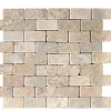 Carrelage de mosaïque/Plaque mosaïque mur et sol en marbre naturel coloris beige mat - 30 x 30 cm-Pegane Best