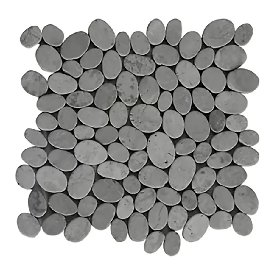 Carrelage de mosaïque/Plaque mosaïque mur et sol en marbre naturel coloris gris mat - 33 x 33 cm-Pegane Clearance