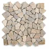 Carrelage de mosaïque/Plaque mosaïque mur et sol en marbre naturel coloris rose - 30 x 30 cm-Pegane Outlet
